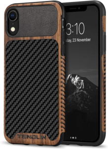 8. Woolnut Leather Case for iPhone XR